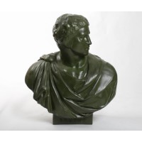 Brutus Robed Bust 33in. Fiberglass Resin Indoor/Outdoor Garden Sculpture