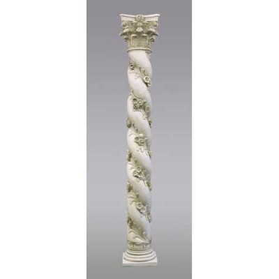 Twisted Rose Riser Stand Pedestal Statue Base 96in. Fiberglass Resin -  - F97096