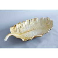 Desert Leaf Plate Fiberglass Resin Indoor/Outdoor Statue/Sculpture