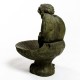 Meditating Birdbath 17in. - Fiber Stone Resin - Indoor/Outdoor Statue -  - FS8264