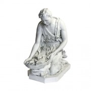 SHEPHERD KNEELING FOR LIFESIZE SET 42"H Lightweight Fiberglass Resin Indoor/Outdoor Church Statuary
