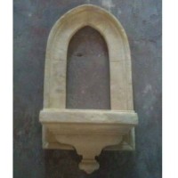 Hawk Display Niche Wall Mount Mirror - Fiberglass Resin - Indoor/Outdoor Garden Statue