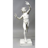Dancing Faunus 31" Fbrz - Fiberglass Resin Indoor/Outdoor Garden Statue