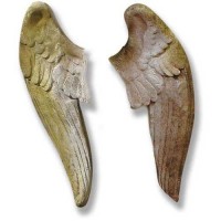 Wings Set For Como Cherubs Fiberglass Resin Indoor/Outdoor Garden