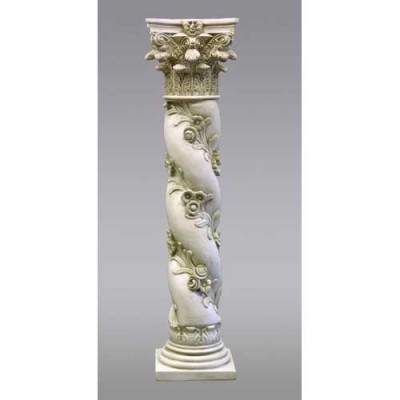 Twisted Rose Riser Stand Pedestal Statue Base 60in. Fiberglass Resin -  - F97060