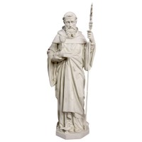 Saint Benedict For Lent - Lightweight Fiberglass Resin - Indoor/Outdoor Statue
