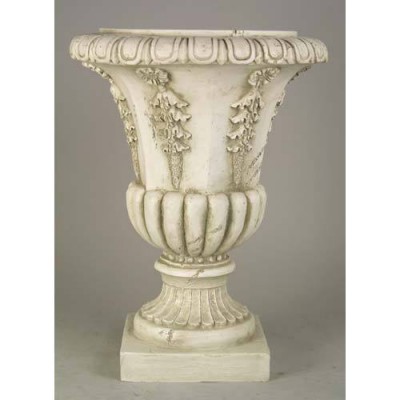 Six Sided Urn 18in. High - Fiberglass - Indoor/Outdoor Statue - - F1153 Six Sided Urn 18in. High - Fiberglass - Indoor/Outdoor Statue - - F1153