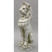 Guardian Lion 31in. - Fiberglass Resin - Indoor/Outdoor Garden Statue