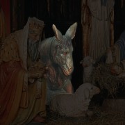 DONKEY FOR LIFESIZE SET 64"H Lightweight Fiberglass Resin Indoor/Outdoor Church Statuary