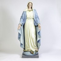 OUR LADY OF GRACE 60"H Lightweight Fiberglass Resin Indoor/Outdoor Church Statuary