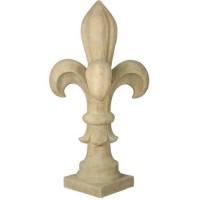 Fleur De Lis Monticello 35in. Fiberglass Resin Indoor/Outdoor Statue