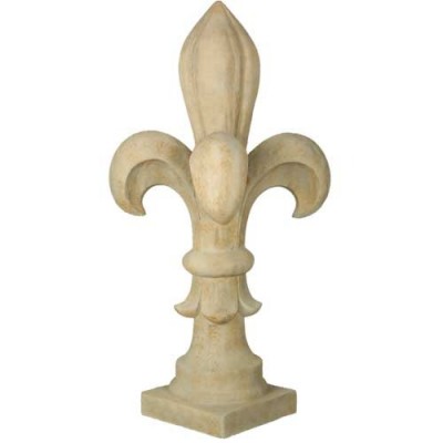 Fleur De Lis Monticello 35in. Fiberglass Indoor/Outdoor Statue -  - F7123