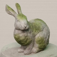 Sitting Rabbit Fiberglass Resin Indoor/Outdoor Garden Ornament
