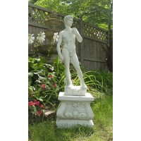 David Mounted Riser Stand Pedestal Statue Base - Fiberglass Resin - Statue