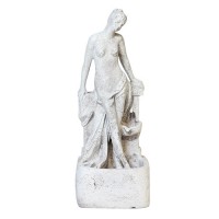 Bona Dea Fountain 35in. Plumbed - Fiberglass Resin - Outdoor Statue