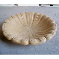 24" Flower Petals Birdbath Top Replacement Fiberglass Resin Indoor/Outdoor Statuary