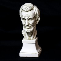 Lincoln Bust 10in. - Fiberglass Resin - Indoor/Outdoor Garden Statue