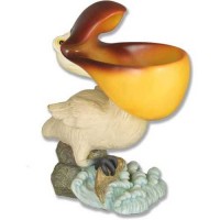 Arthur Pelican Birdfeeder Fiberglass Resin Indoor/Outdoor Garden