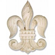 Fleur De Lis Of Old 23" - Fiberglass Resin Indoor/Outdoor Garden Statue