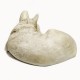 Curled up Shepherd Dog Fiberglass Indoor/Outdoor Garden -  - F8651