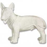 Bull Terrier 19in. White - Fiberglass Resin - Indoor/Outdoor Statue