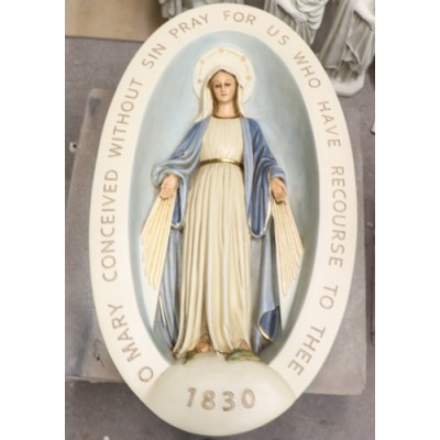 Miraculous Medal Plaque - Fiberglass - Indoor/Outdoor Statue -  - F2303RLC