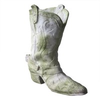 Cowboy Boot Small 9in. High - Fiberglass Resin - Outdoor Statue