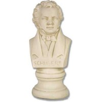 Franz Peter Schubert Bust Small 11in. High - Fiberglass Resin Outdoor Statue