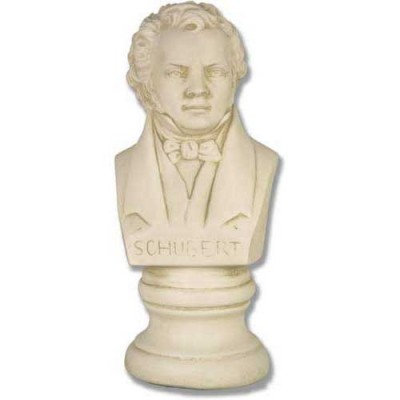 Franz Peter Schubert Bust Small 11in. High - Fiberglass Outdoor Statue -  - F120