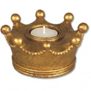 Queen Crown Candleholder - Lightweight Fiberglass Resin - Indoor/Outdoor Statue