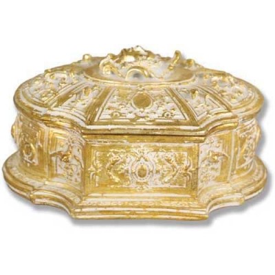 Jewelry Case 6.0w 7.0d 4.0in. H, Fiberglass Golden Highlights -  - F7669