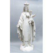 Our Lady Of Mount Carmel Holding Baby Jesus Life-size 5' - Lightweight Fiberglass Resin - Indoor/Outdoor Statue