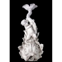 Young Poseidon Wall Spitter - Fiberglass Resin - Indoor/Outdoor Statue
