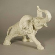 Wild Elephant 14in. - Fiberglass Resin - Indoor/Outdoor Garden Statue
