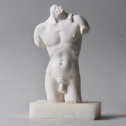 David Torso 9in. High - Carrara Marble Indoor Statue David Torso 9in. High - Carrara Marble Indoor Statue