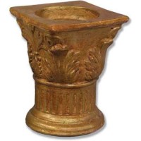 Wedding Capital Candleholder - Lightweight Fiberglass Resin - Outdoor Statue