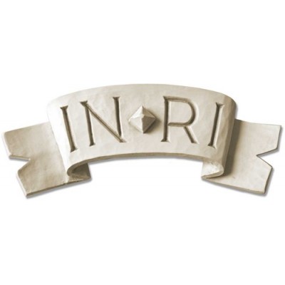 Inri For Church Crucifix Wood 14 Wide 5in. High - Fiberglass - Statue -  - INRI-B