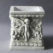 Square Patio Planter 8 Fiberglass Resin Indoor/Outdoor Garden / Patio Statue