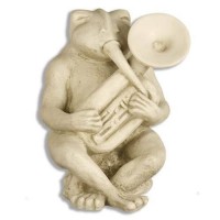 Frog Jazz Tuba (Pierre) Fiberglass Resin Indoor/Outdoor Garden