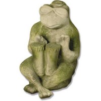 Bongo Frog Jazz 14in. Fiberglass Resin Indoor/Outdoor Garden
