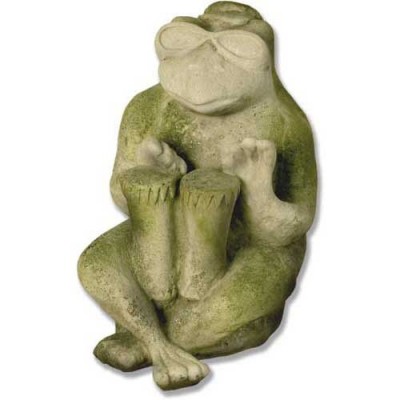 Bongo Frog Jazz 14in. Fiberglass Indoor/Outdoor Garden -  - F9582