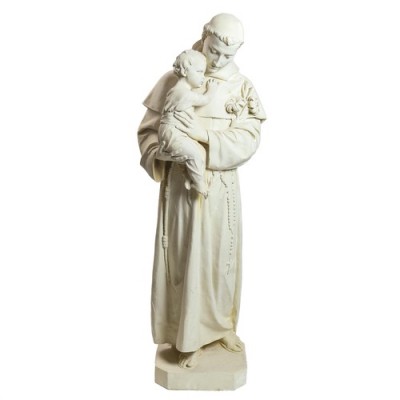 St. Anthony & Child 67in. High Fiberglass Indoor/Outdoor Garden - - F24196 St. Anthony & Child 67in. High Fiberglass Indoor/Outdoor Garden - - F24196