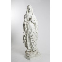 OUR LADY OF LOURDES 5'4" - Lightweight Fiberglass Resin Indoor/Outdoor Church Statuary