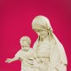 BERNESE MARY & CHILD 5  Fiberglass Indoor/Outdoor Garden -  - F24153