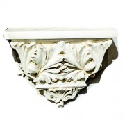 Horizontal Leaf Bracket Fiberglass Resin Indoor/Outdoor Garden