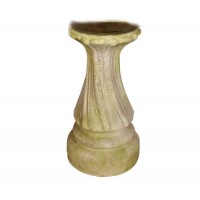 Blooming Bird Bath Base Fiberglass Resin Indoor/Outdoor Statuary