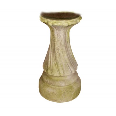 Blooming Bird Bath Base Fiber Stone Resin Indoor/Outdoor Statuary -  - FS8844BASE