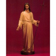 RESURRECTION CHRIST NO / FLAG 39" Lightweight Fiberglass Resin Indoor/Outdoor Church Statuary
