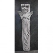Palazzo Angel Relief 33in. - Fiberglass Resin - Indoor/Outdoor Statue