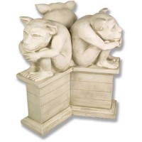 Three Dedo Brothers Table 19 Fiber Stone Indoor/Outdoor Garden Statue